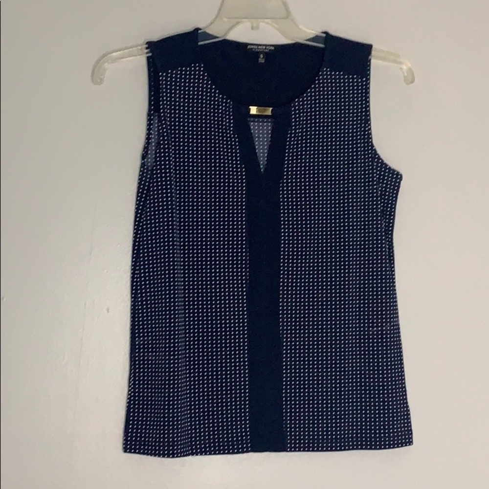 Jones NY Signature Stretch Polka Dot Tank top